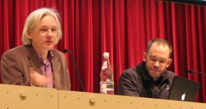 Wikileaks founders presenting at the 25th CCC