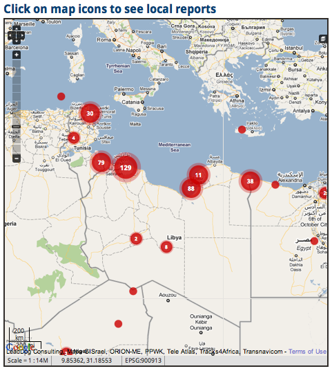 set up a Libya Crisis Map